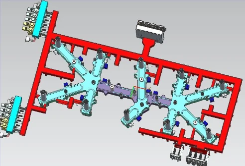 Side skirt mold design drawing